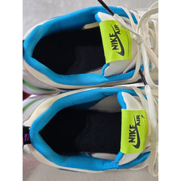 Nike Air Max Dawn GS Grade DX3772 100‎ Sneakers 6Y White/Blue/Gray Mesh & Suede - Picture 8 of 12